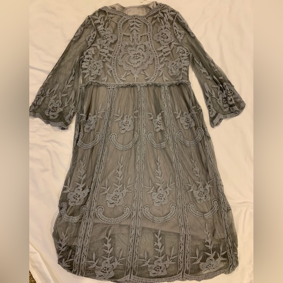 Brand New Mindful Souls Grey Lace. Dress size 10 - Picture 2 of 5